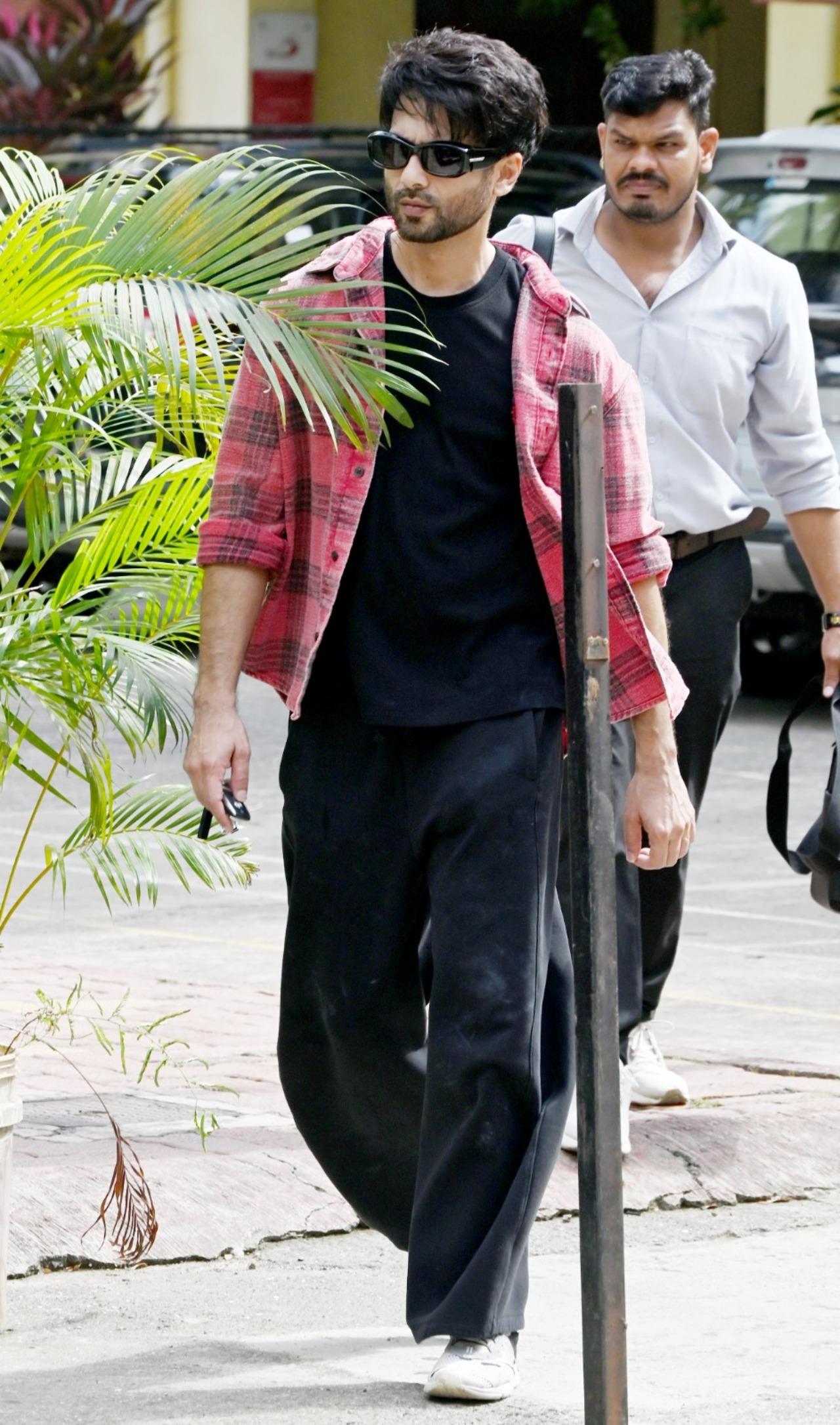Shahid Kapoor was also seen stepping out in the city sporting a casual look.